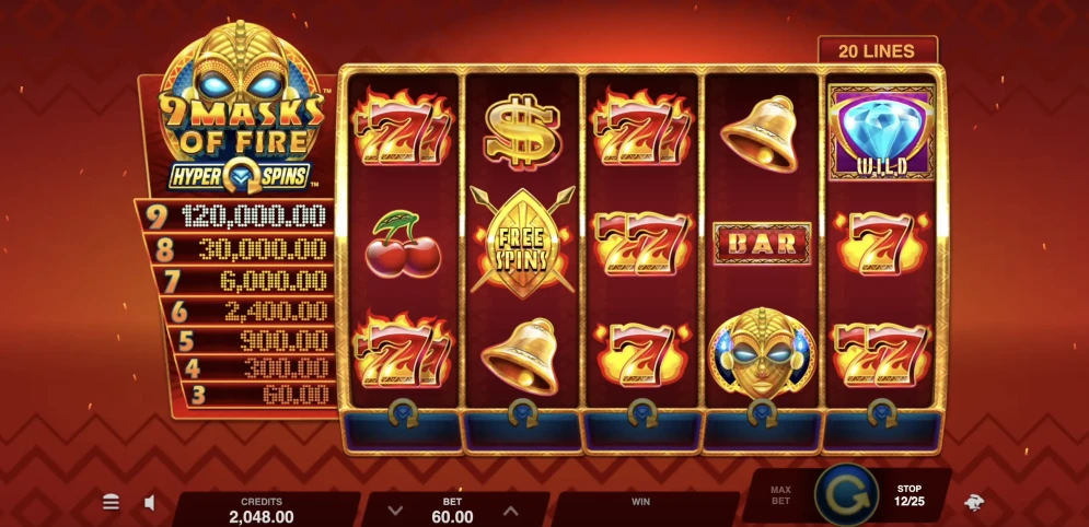 9 Masks of Fire HyperSpins