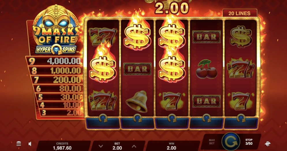 9 Masks of Fire HyperSpins Slot