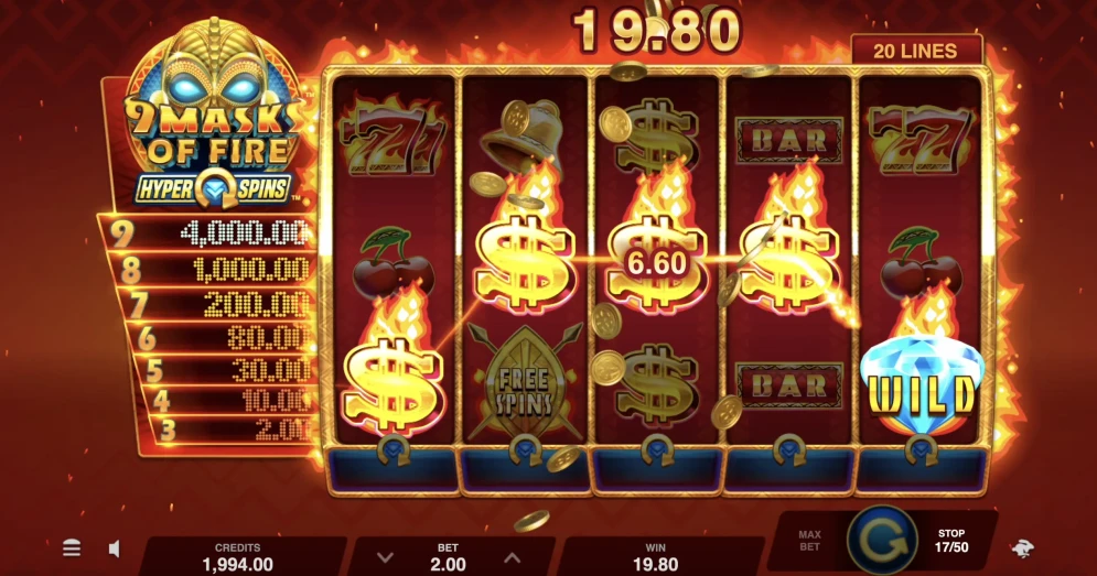 9 Masks of Fire HyperSpins Slot
