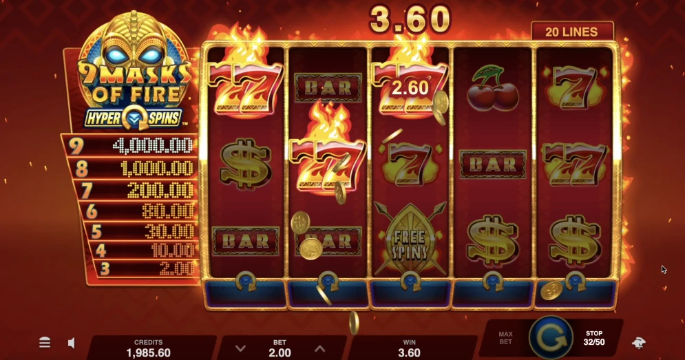 9 Masks of Fire HyperSpins